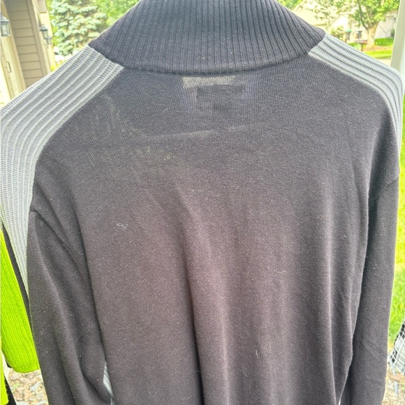 Kenneth Cole Reaction Black and Gray Cardigan Sweater - Picture 3 of 3
